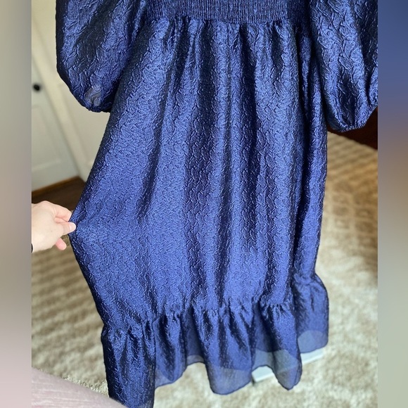 NWT Anthropologie Romantic Dress Puff Sleeve Cottagecore Wedding Date Spring - Picture 7 of 9